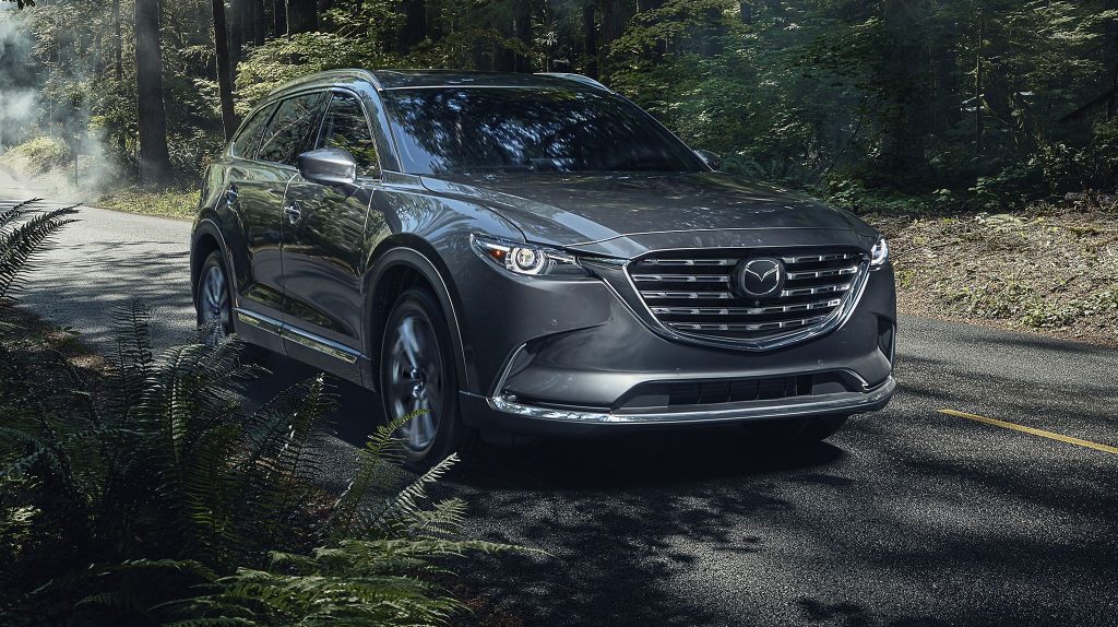 2021 Mazda CX-9 driving down back South Florida road near Port Saint Lucie, FL