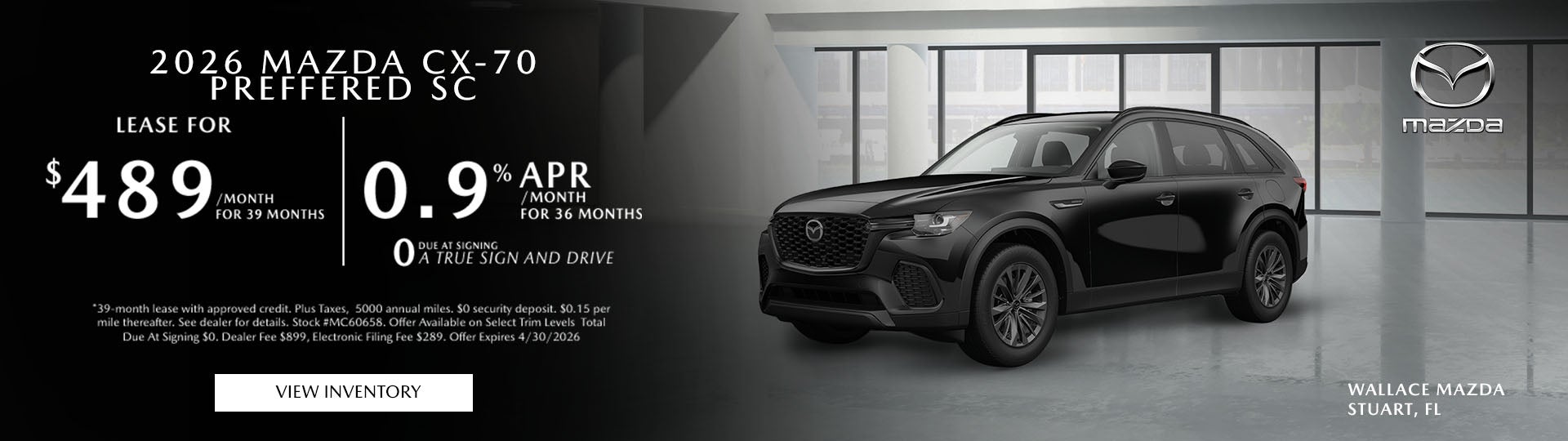 Mazda CX-70 Special Offer